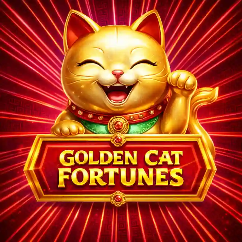 Golden Cat Fortunes Slot Game Logo